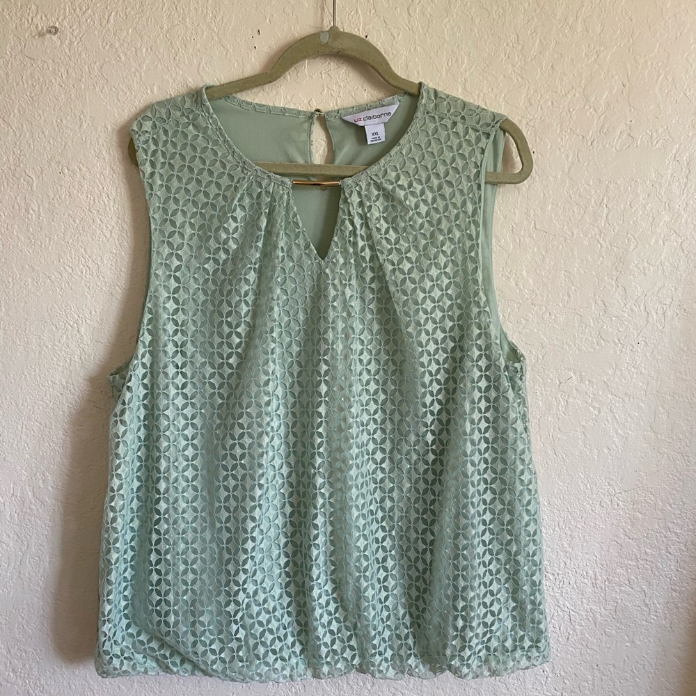 Liz Claiborne XXL baby blue blouse